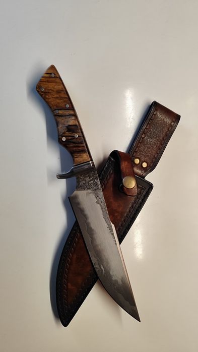 Nóż Bowie Damast Hand Made (Ręcznie robiony))