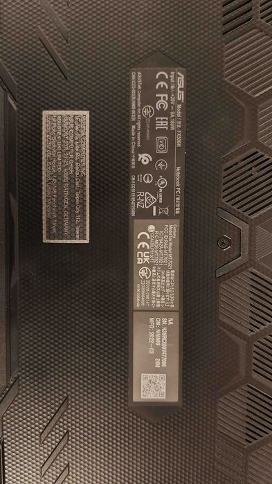 Laptop ASUS TUF Gaming F15 i5-11400H/32GB/960/Win11 RTX3050