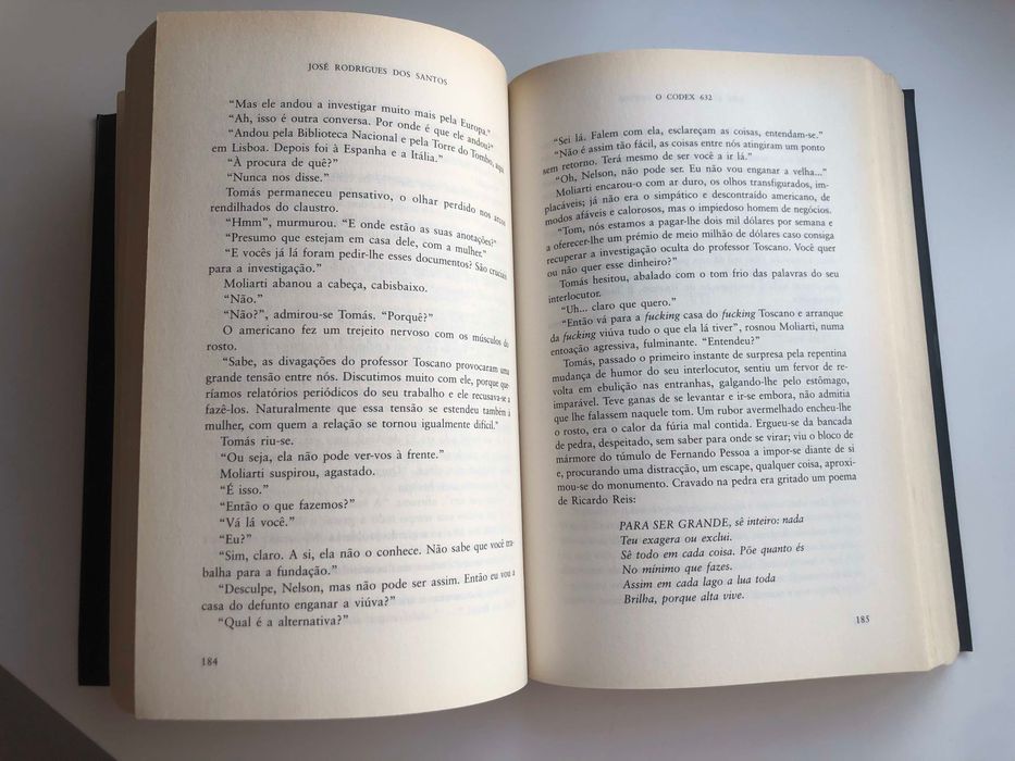 Livro "O Codex 632" de José Rodrigues dos Santos (Portes Grátis)