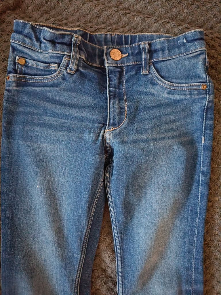 Spodnie jeansowe dla dziewczynki Skinny Fit/ Denim 128