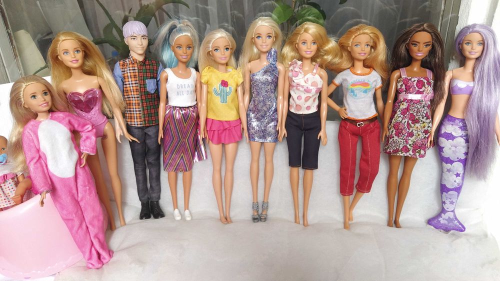 Оригиналы. Барби, Кен, фирма Маттэл. Дети Барби. Машина для Барби.