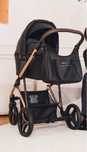 Flavio Bebetto wózek PREMIUM Class Stella 02 BLACK/SKÓRA Hit! 2W1 3W1
