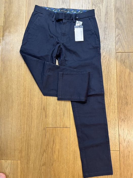 Spodnie Chinosy Wólczanka 30/32 ciemny granat