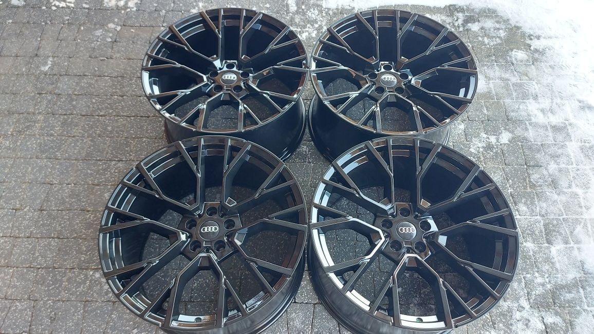 20" Audi 5x112  10,5j et40 A5 A6 C7 C8 A7 A8  wklesle czarne NOWE