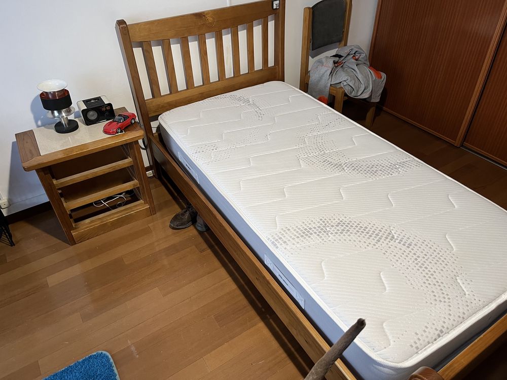 Conjunto quarto cama mesinha cabeceira