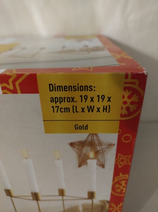 Złoty świecznik LivarnoHome