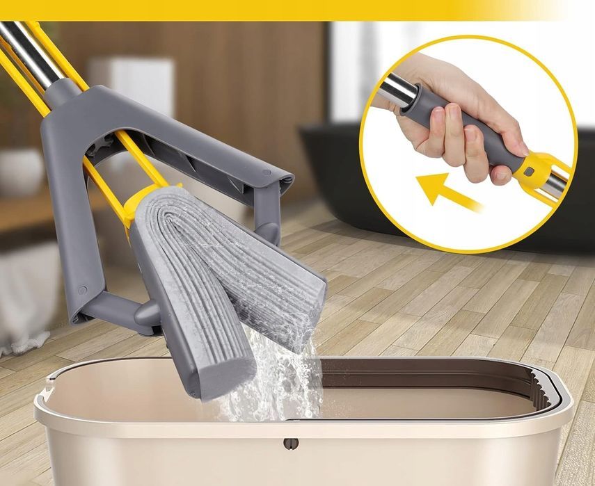 mop z gąbką masthome szary 27 cm