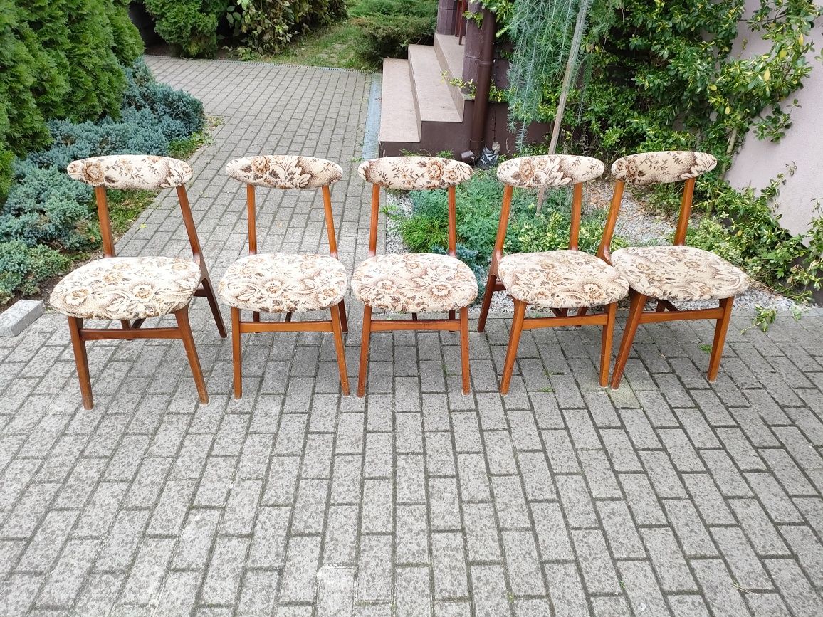 Krzesła komplet 5szt