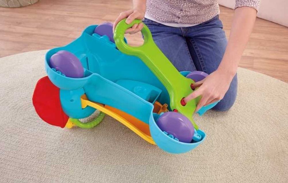 Skoczek, jeździk, pchacz, słonik, Fisher Price