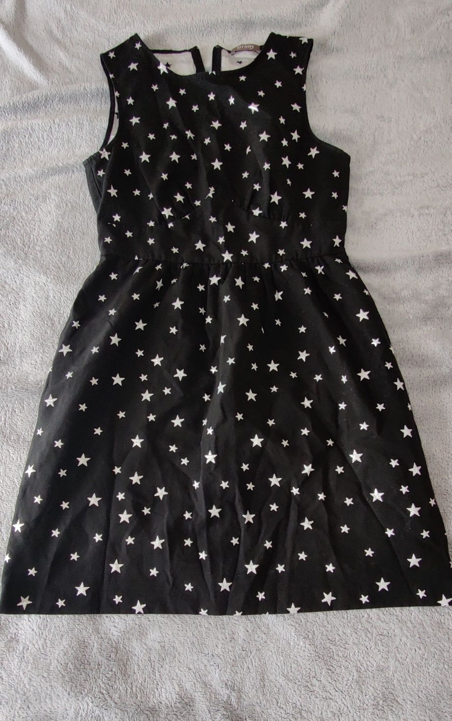 Sukienka czarna w srebrne gwiazdy Orsay-XS,S
