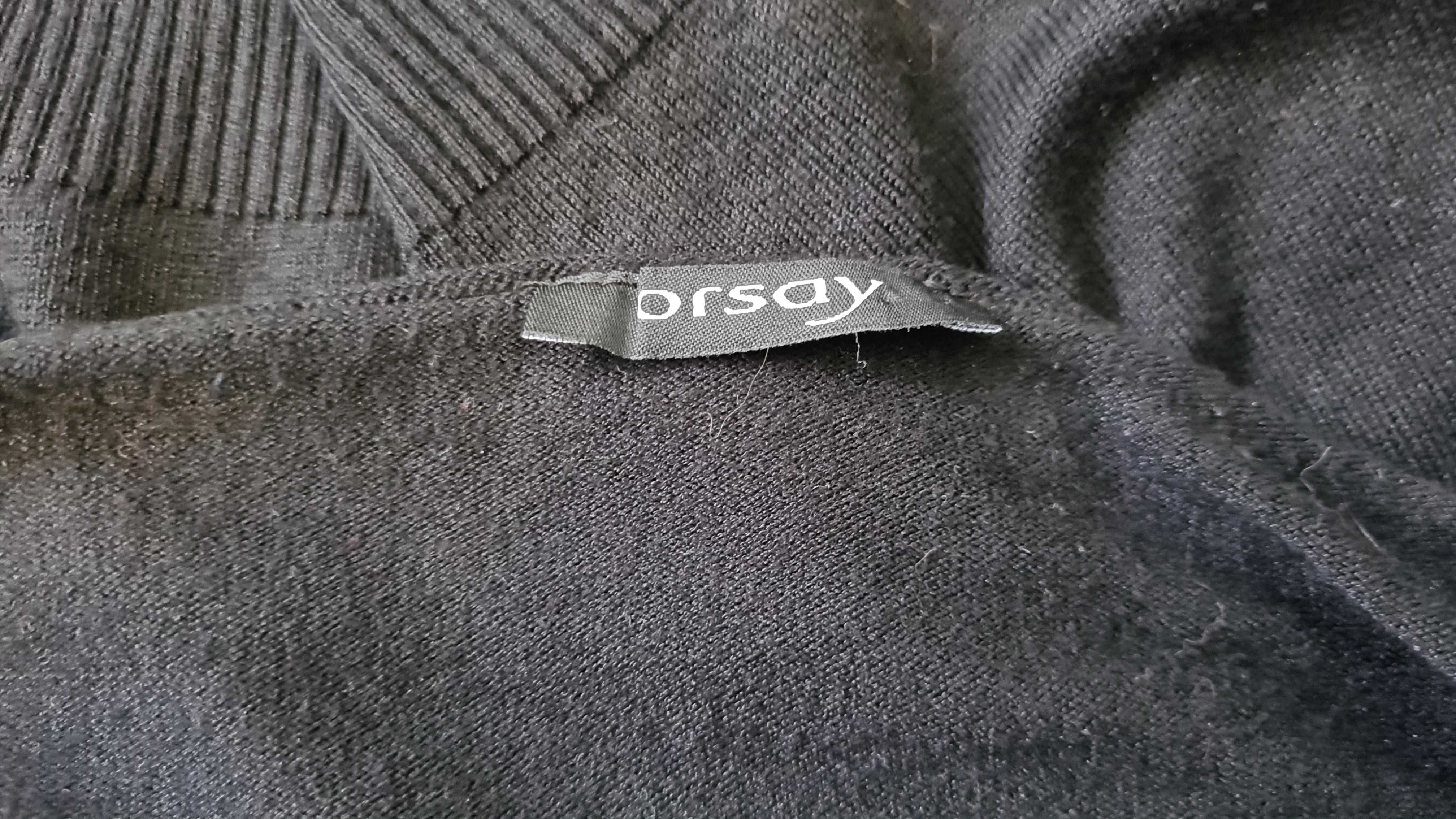 Czarny sweter z kryształkami Orsay r. M
