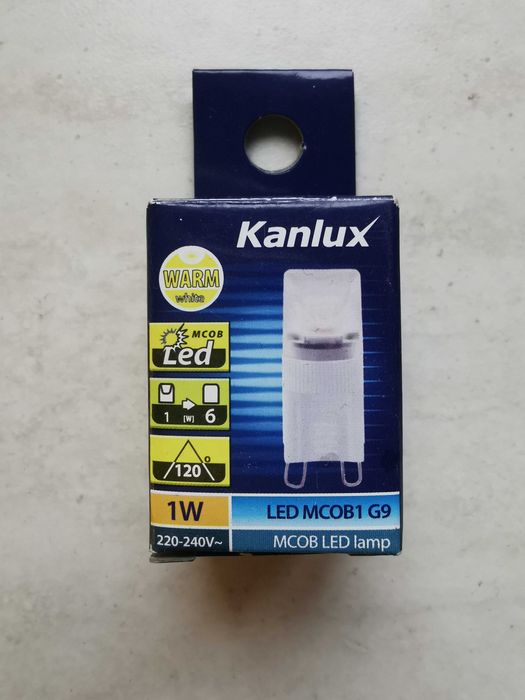 Kanlux żarówka led MCOB1 G9-WW

nowa