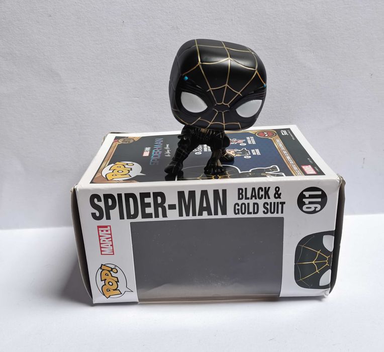 Spider-Man Black & Gold Suit (Marvel) - figurka Funko Pop [911]