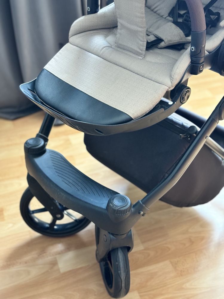 Wozek gleboko spacerowy 2w1 plus adaptery do fotelika