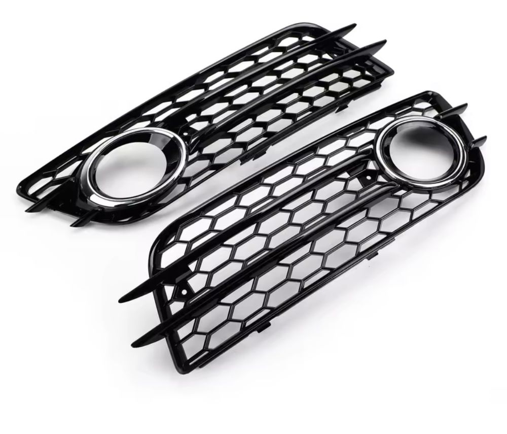2x klatka zderzaka hrom halogen plaster miodu Audi A4 b8 s-line s4