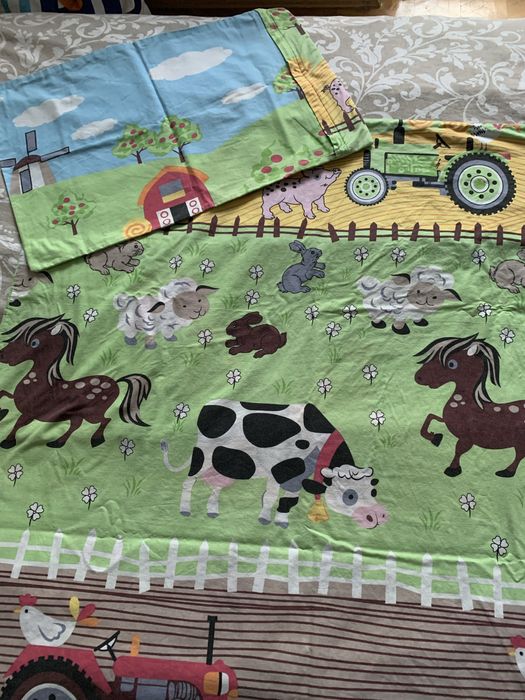 Pościel dziecięca farma gospodarstwo 100 cm x 135 cm