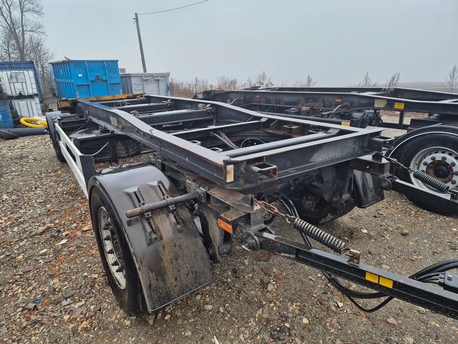 Schmitz Cargobull ACF 18  Przyczepa do przewozu kontenerów 7m Schmitz ACF - wózek do załadunku