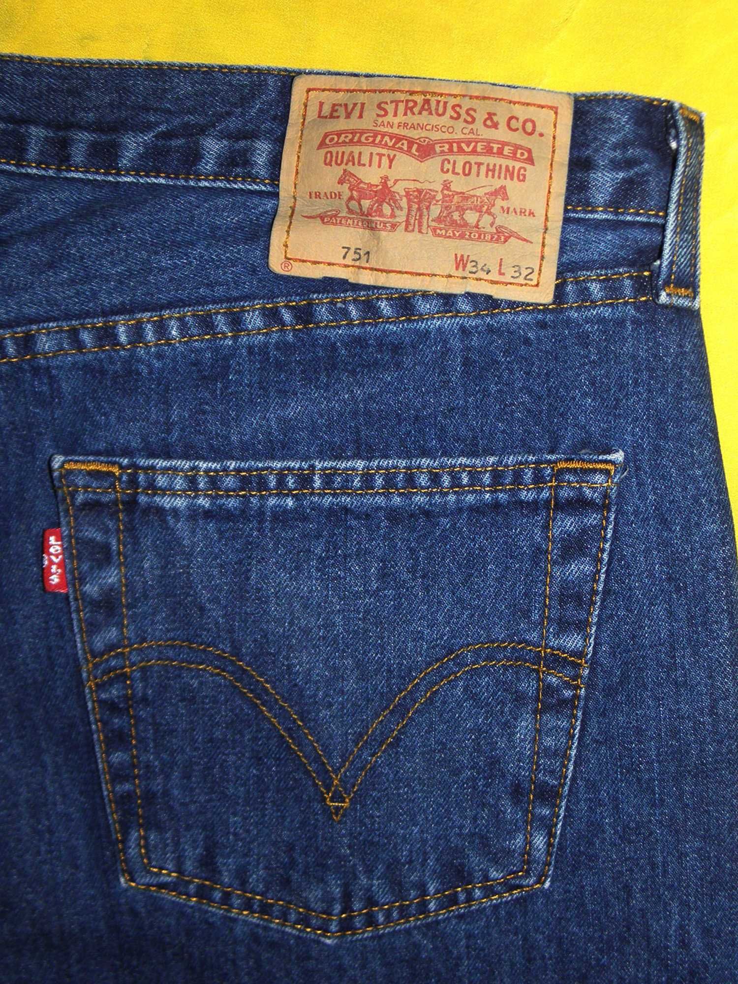 джинсы levis 751 w34 l32 синие levi's 501 stonewash