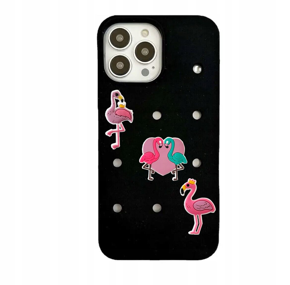 Przypinki do Crocs FLAMINGI SUMMER do butów telefonu zestaw 4 szt