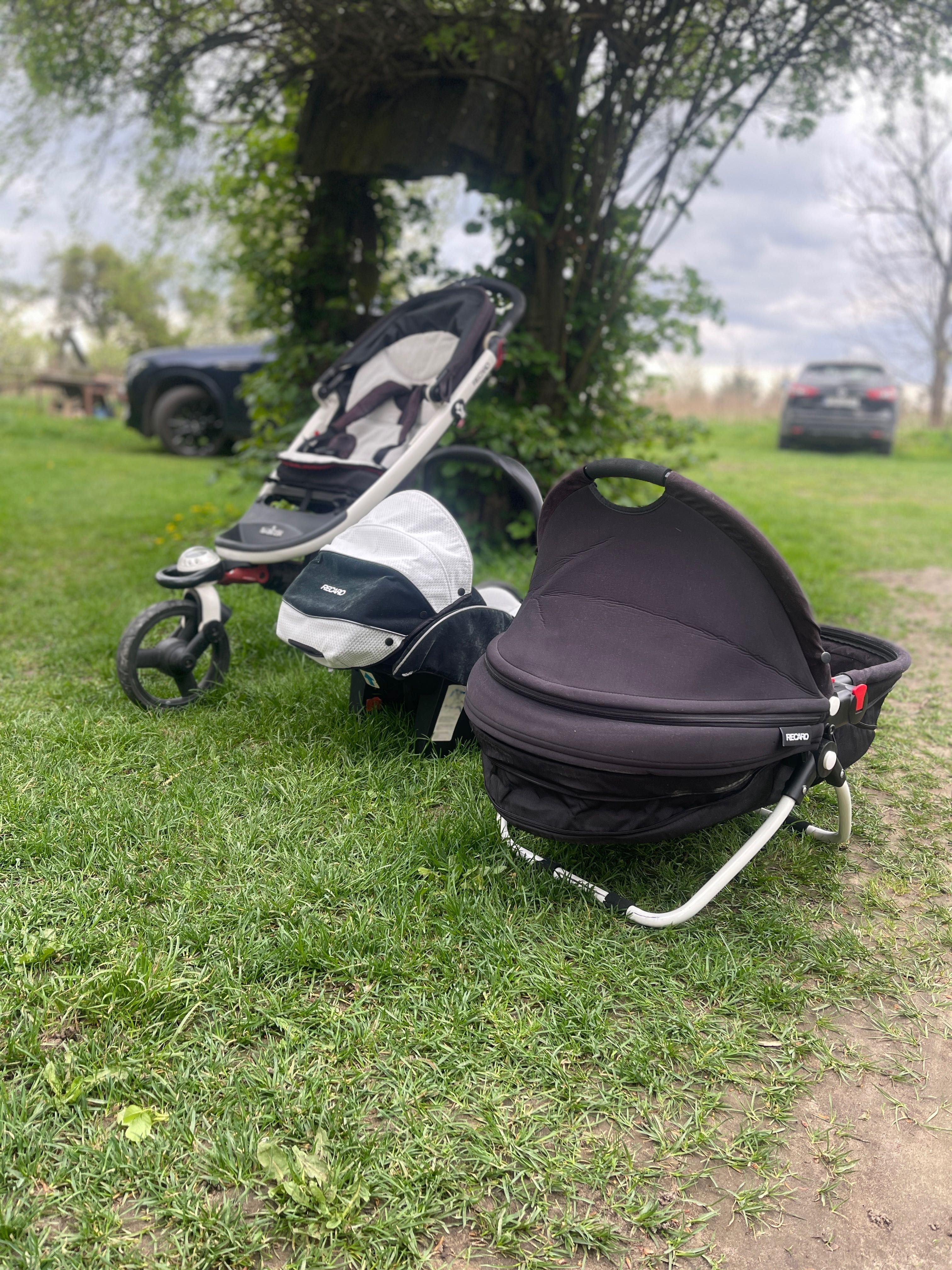 Zestaw wózek spacerówka, fotelik, gondola, baza isofix-Recaro BabyZen