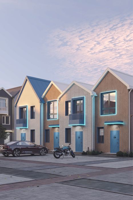 Двоповерховий таунхаус на 4 кімнати, 106м2. Є розтермінування