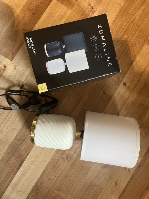 Lampka glamour biala nowa