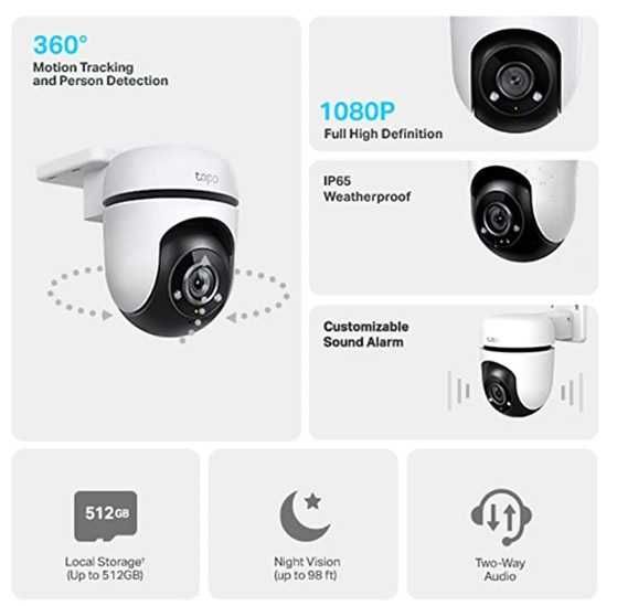 TP-Link Tapo C500 Câmara de vigilância Wi-FI exterior de 360º 1080P