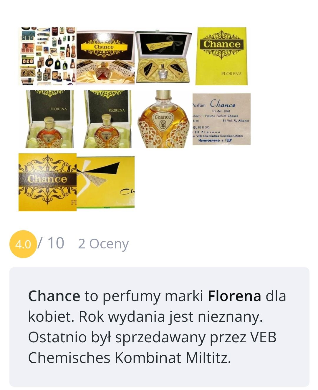 Perfumy Chance z PRL