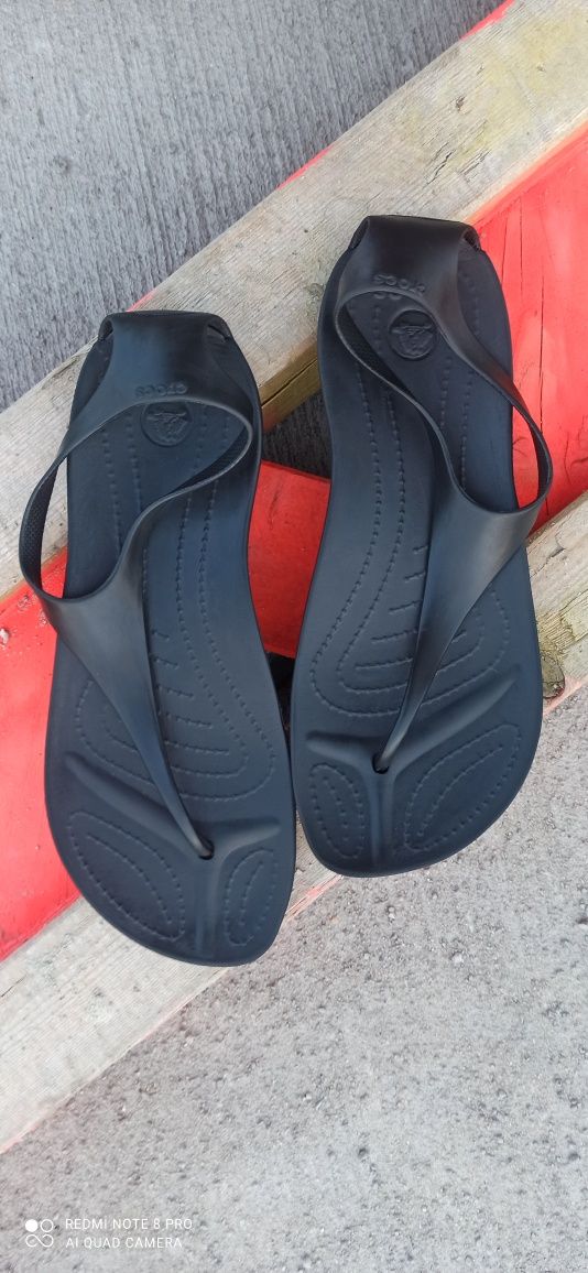 Sandały crocs sexy flip czarne W8