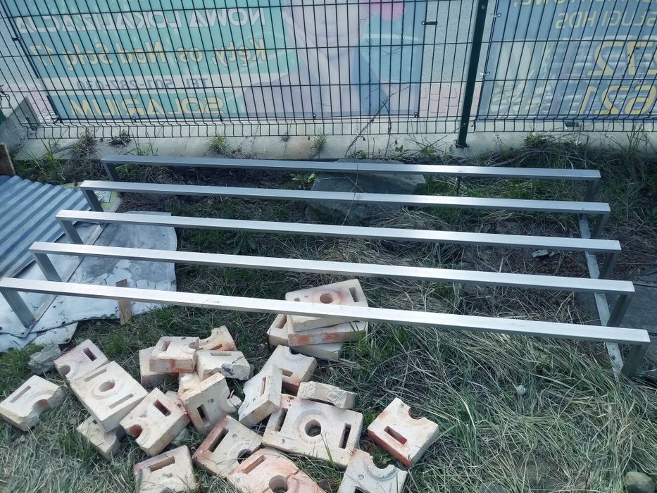 Balustrada poręcz Barierka francuska 235 cm nierdzewna wysoka