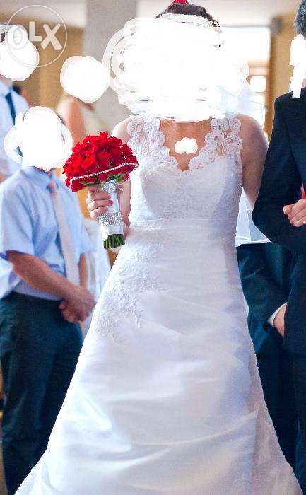 Piękna suknia ślubna! wesele ślub