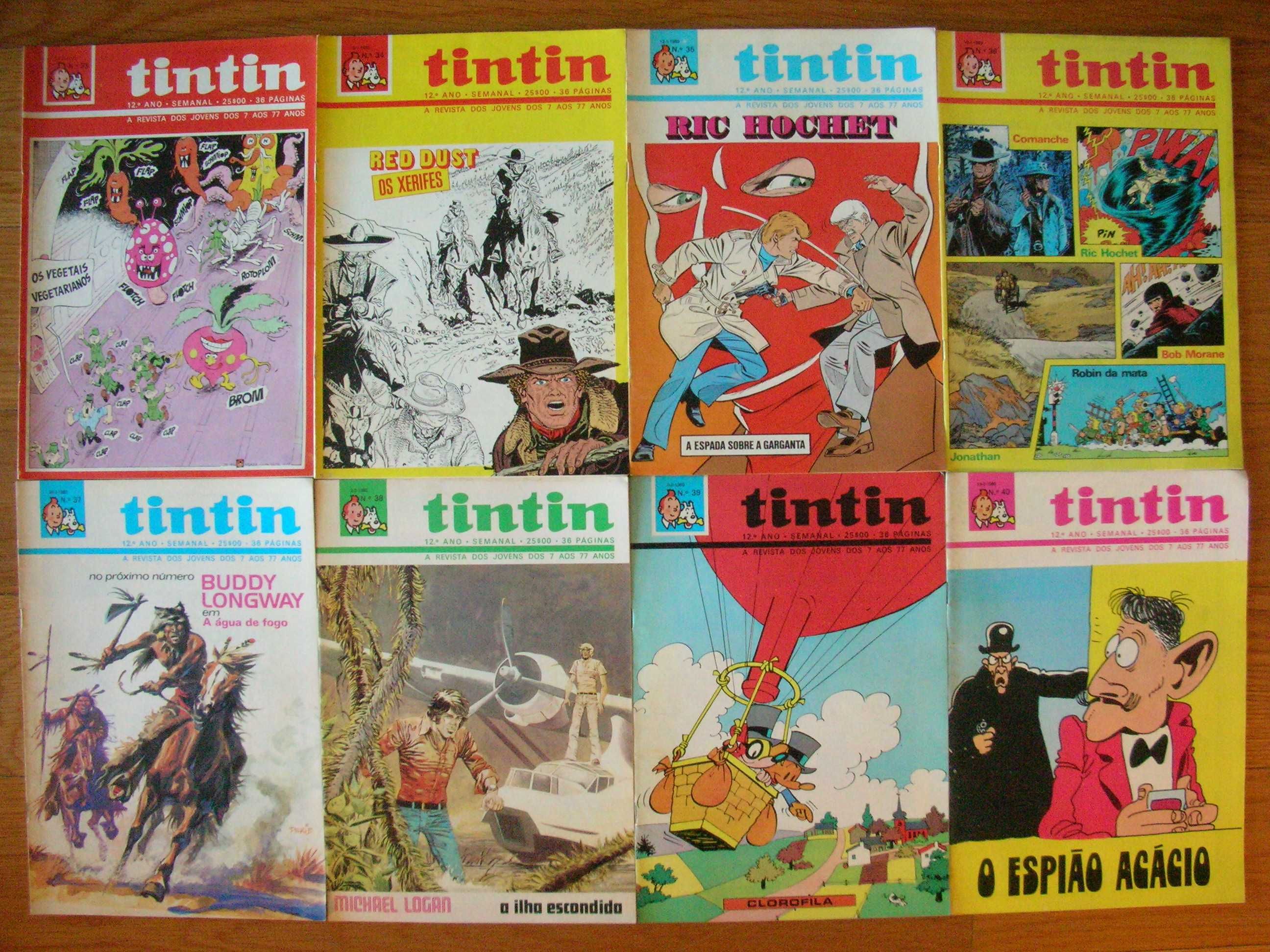 Revista Tintin Ano 12 completo (52 revistas)