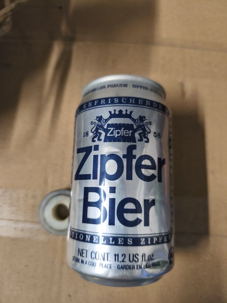 Puszka po piwie Zipfer Bier