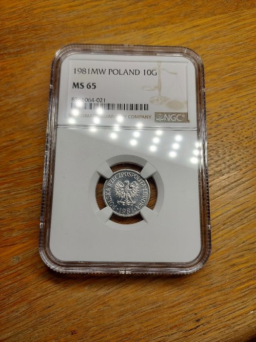 Moneta 10gr Grading NGC - MS65