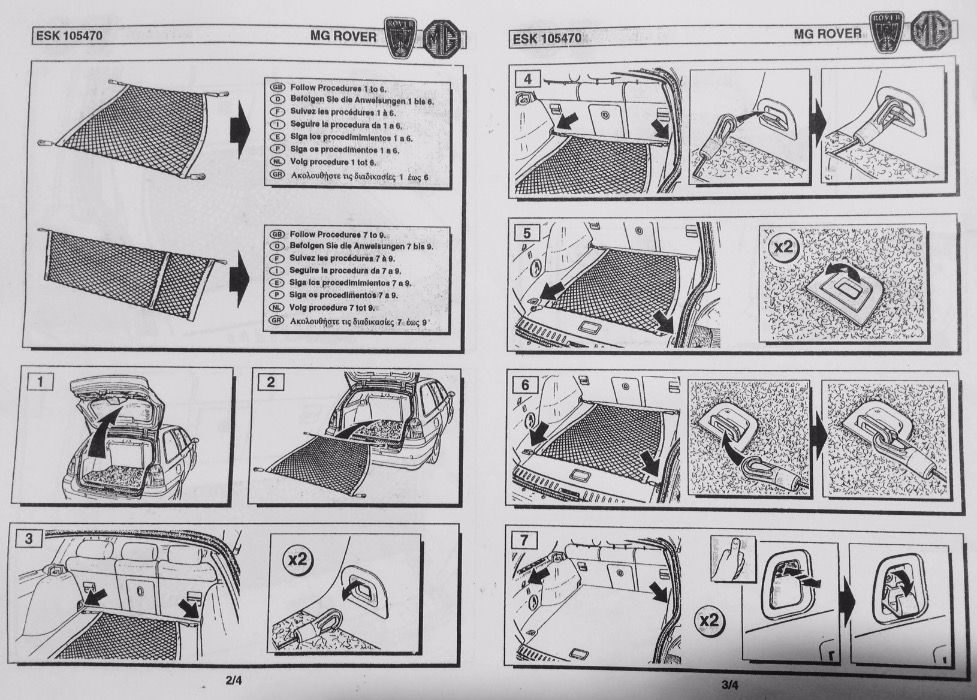 Rede mala carro, bagageira, bmw, mercedes, rover,