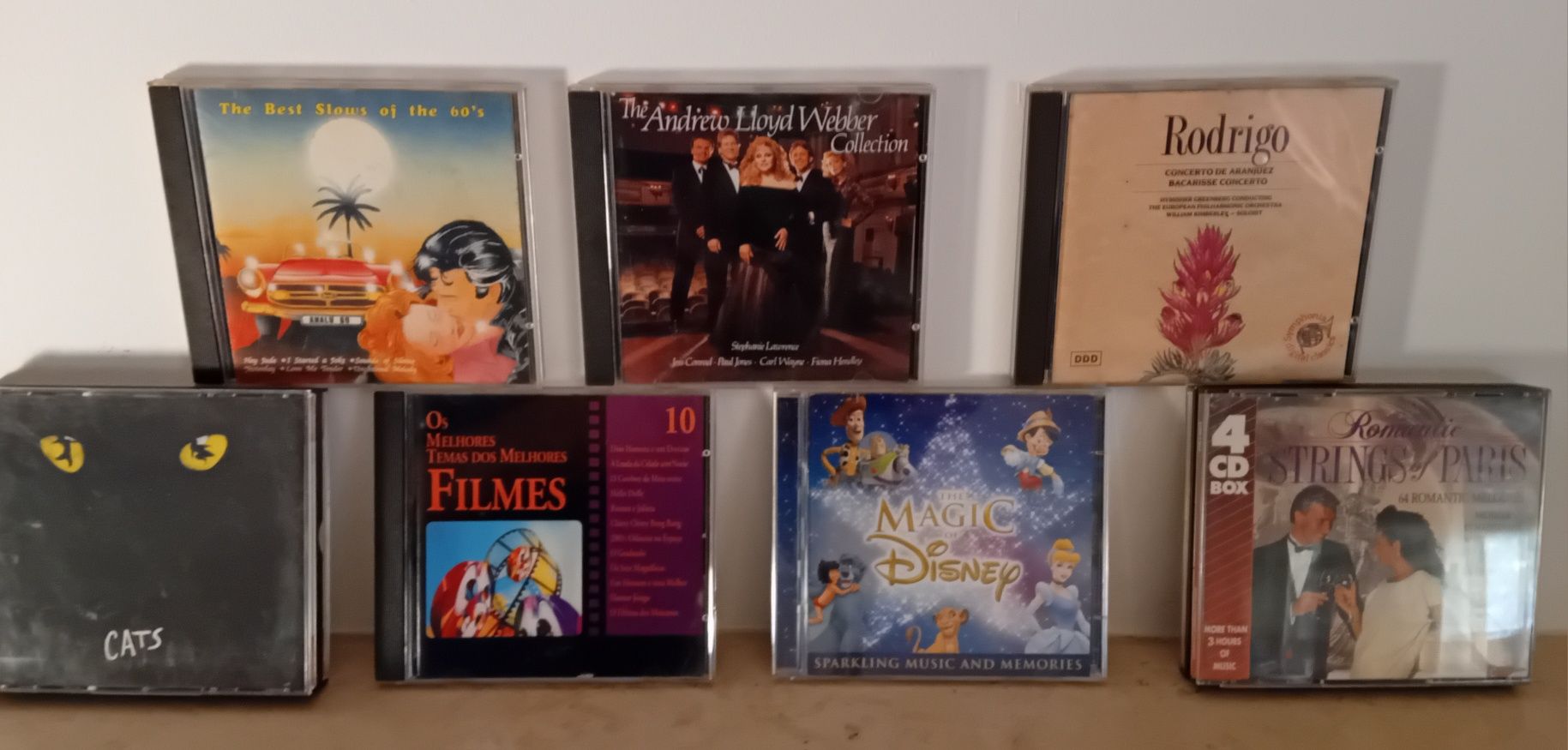 Conjunto de CD's originais- Musicais e outros