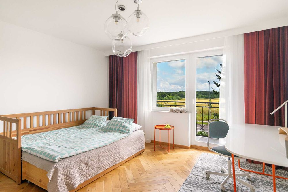 ikea hemnes leżanka łóżko rozkładane 2 materace