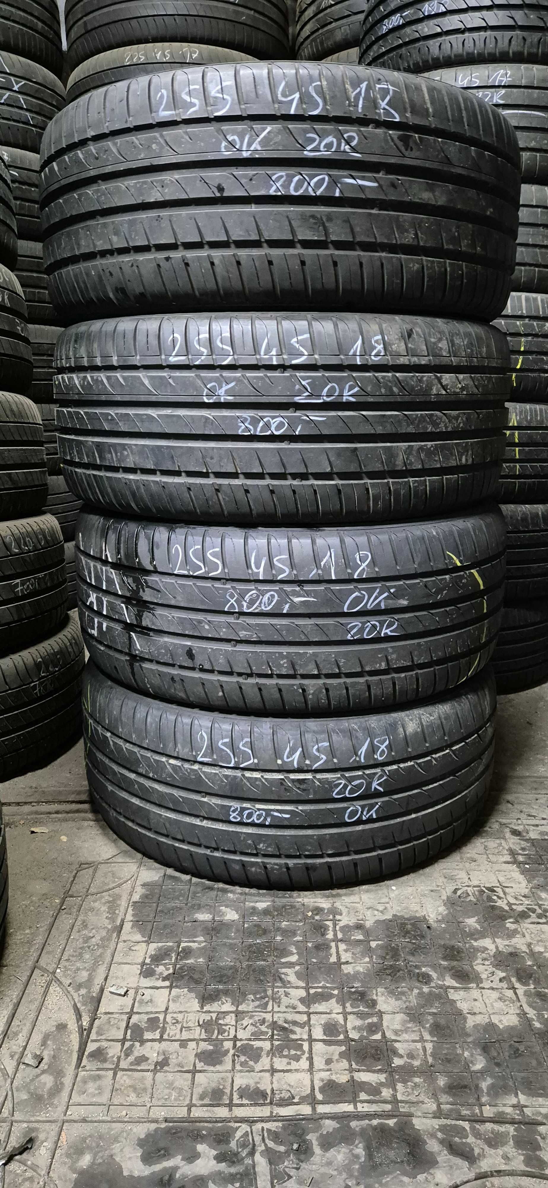 4szt opony letnie Hankook _ 255/45/18
