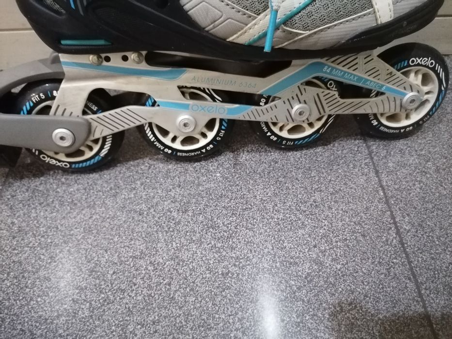Patins em linha marca Oxelo fit 5
