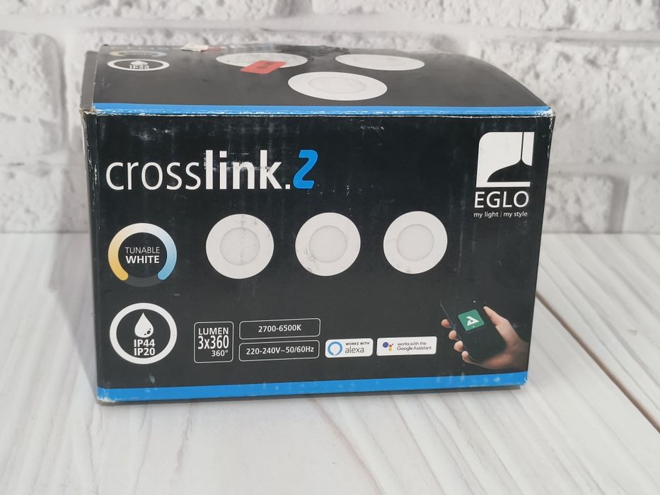 Oprawa oświetleniowa wpuszczana Crosslink.Z 3X2,8W biała. Zestaw 3szt
