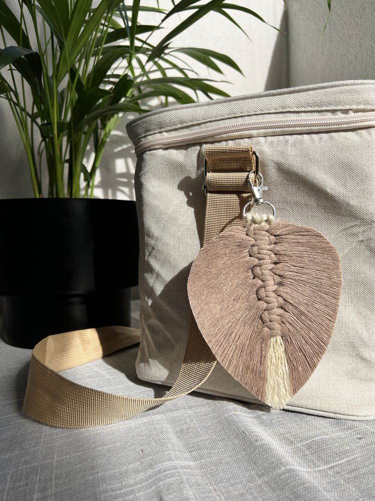 Makramowe liście - zawieszki handmade w stylu Boho,