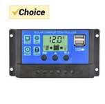 Regulator solarny ładowania akumulatora 30A 12/24V do paneli solarnych