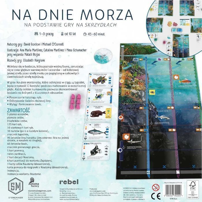 Na dnie morza Gra Planszowa Rebel