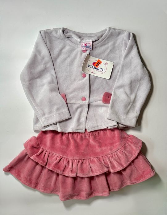 Дитячий костюмчик 80 спідниця 9-12 міс до року святковий костюм набір