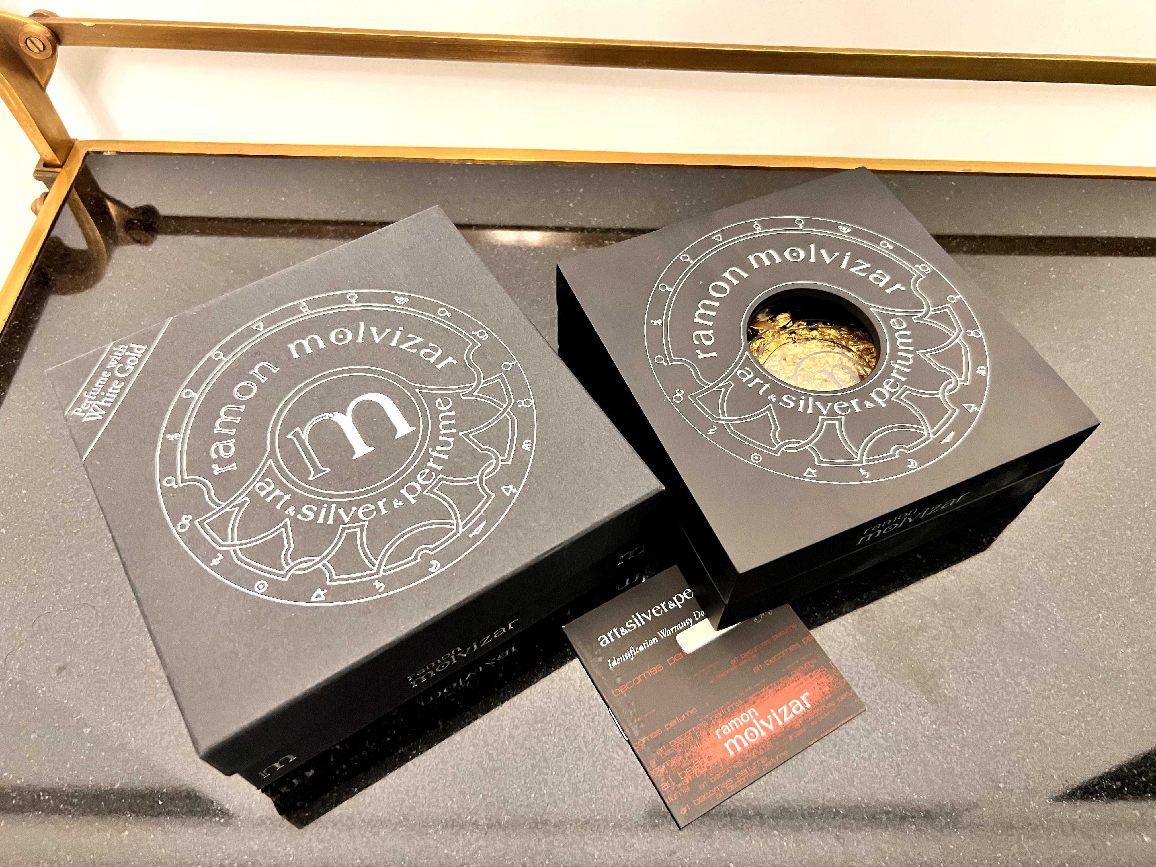 RAMON MOLVIZAR Art & Silver & perfume. Містить золото 24К у флаконі!