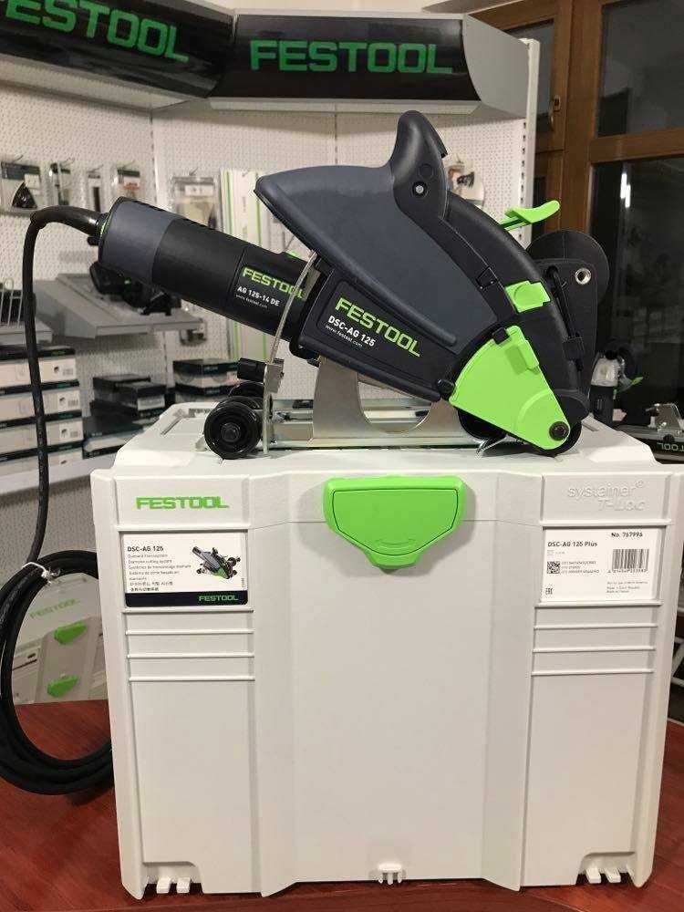 System cięcia z osprzętem diamentowym Festool DSC-AG 125 Plus