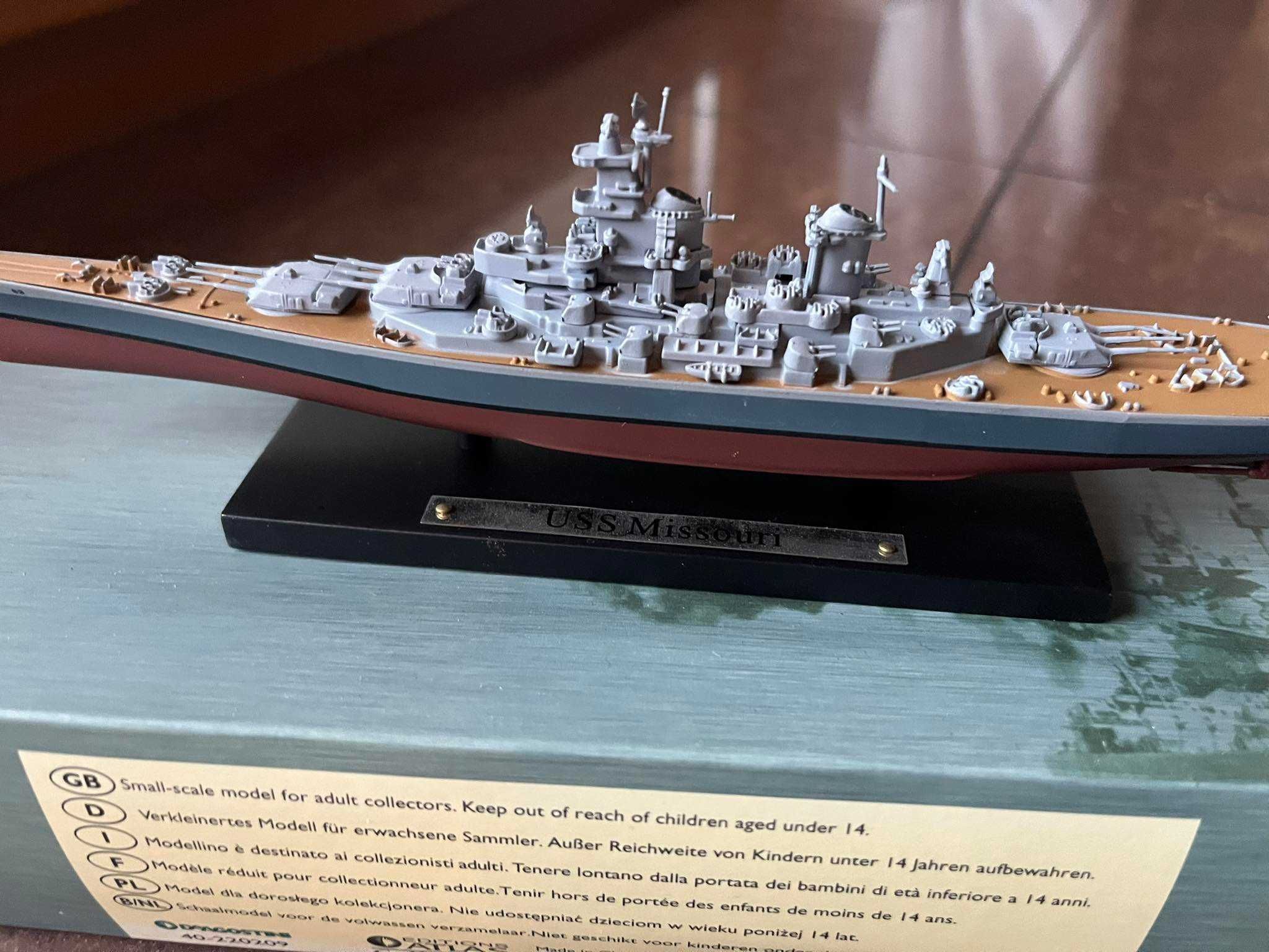 Okręt statek USS Missouri model Deagostini