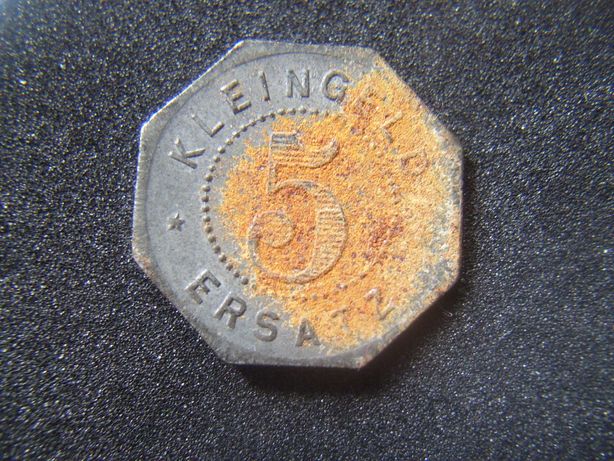 Stare monety 5 Kleingeld 1918 Leutkirch Niemcy