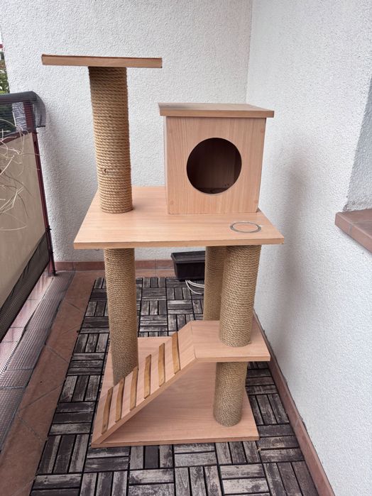 Duży Drewniany drapak dla Kota, wykonamy ręcznie.