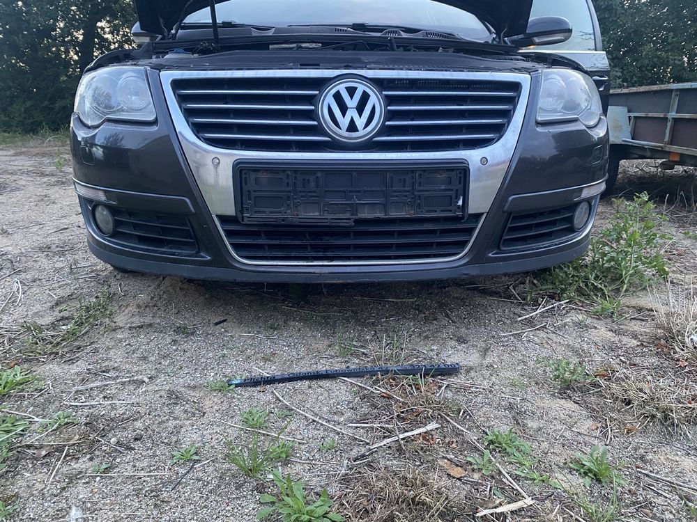 Zderzak przód grill PDC VW Passat B6 oryginał gwarancja komplet
